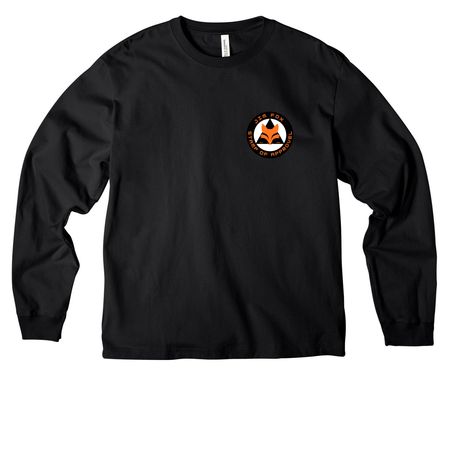 Refoxed, a Black Unisex Heavyweight Long Sleeve Tee