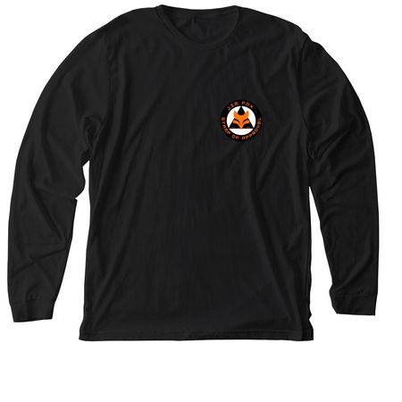 Refoxed, a Solid Black Blend Premium Long Sleeve Tee