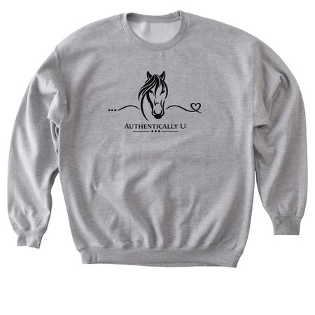 Authentically U, a Sport Grey Softstyle Crewneck Sweatshirt