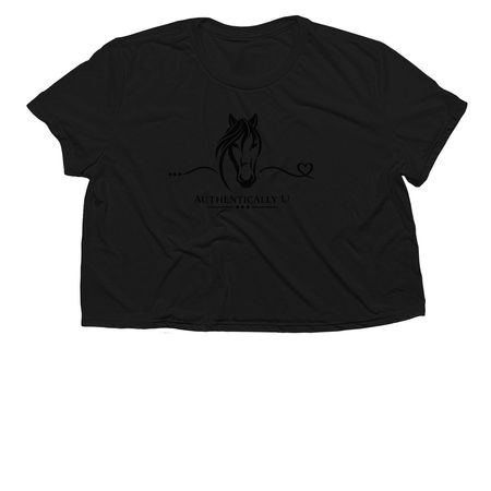 Authentically U, a Black Women?s Flowy Cropped Tee