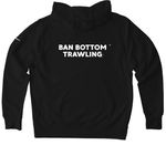 SalmonState & Ban Bottom Trawl, a Black Nike Club Fleece Pullover Hoodie (back-view)