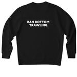 SalmonState & Ban Bottom Trawl, a Black Nike Club Fleece Crewneck Sweatshirt (back-view)
