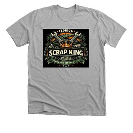 Country life scrap king shirt, a Athletic Heather Premium Unisex Tee