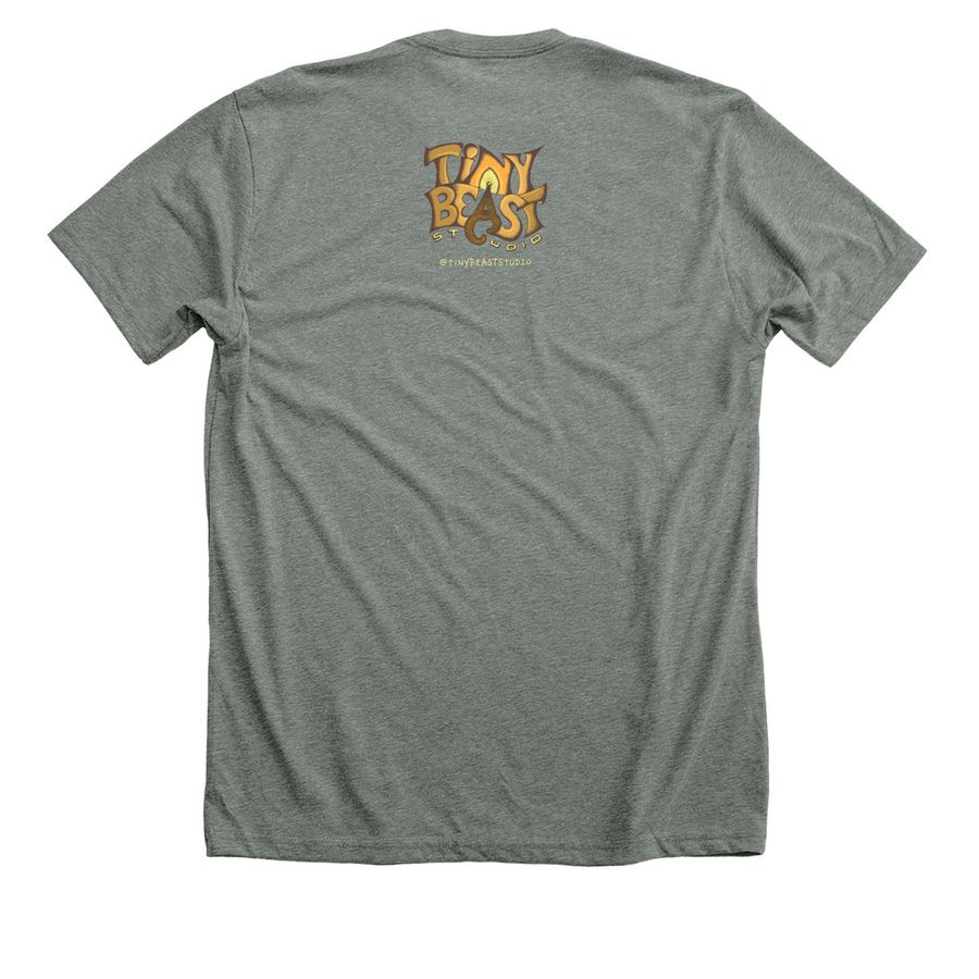 Pip, Pip, Hooray!, a Deep Heather Premium Unisex Tee (back-view)