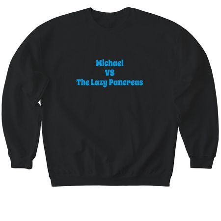 T1D Breakthrough Walk Funderaiser, a Black Softstyle Crewneck Sweatshirt