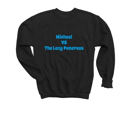 T1D Breakthrough Walk Funderaiser, a Black Youth Crewneck Sweatshirt