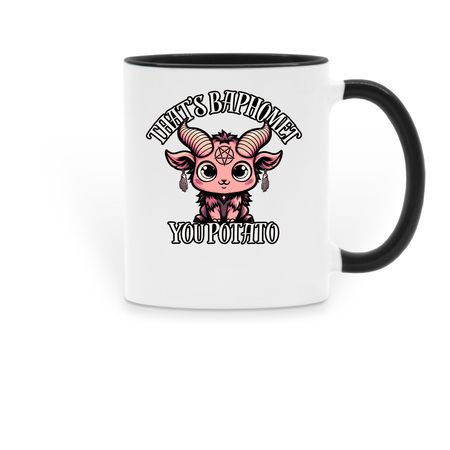 Baphomet&nbsp;, a Black Two-Tone Ceramic Mug