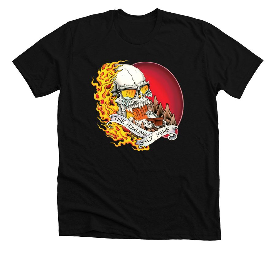 Borderless HSM Logo, a Solid Black Blend Premium Unisex Tee