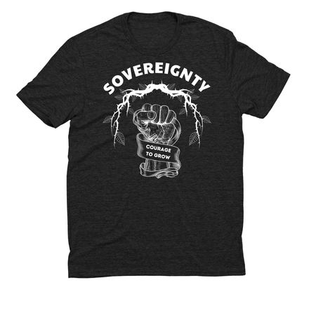 Food Sovereignty - Organic Cotton / Eco Tees, a Space Black Allmade Eco Triblend Unisex Tee