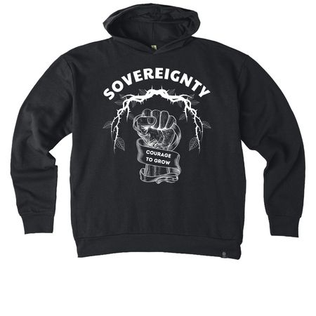Food Sovereignty - Organic Cotton / Eco Tees, a Black Reclaimist Pullover Hoodie