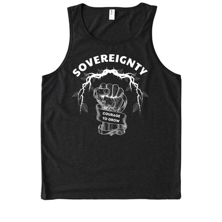 Food Sovereignty - Organic Cotton / Eco Tees, a Deep Black Allmade Eco Triblend Tank