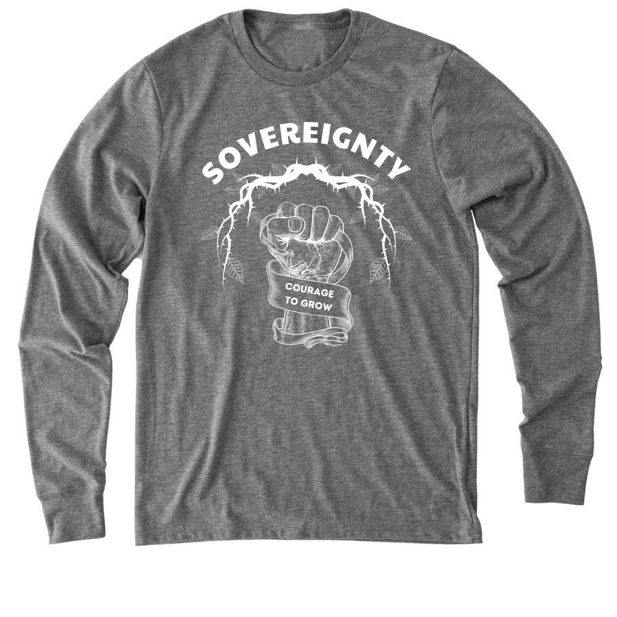 Food Sovereignty - Organic Cotton / Eco Tees, a Aluminum Grey Allmade Eco Triblend Long Sleeve Tee