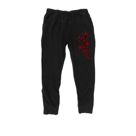 ADPC Dragon Pants, a Black Midweight Fleece Joggers