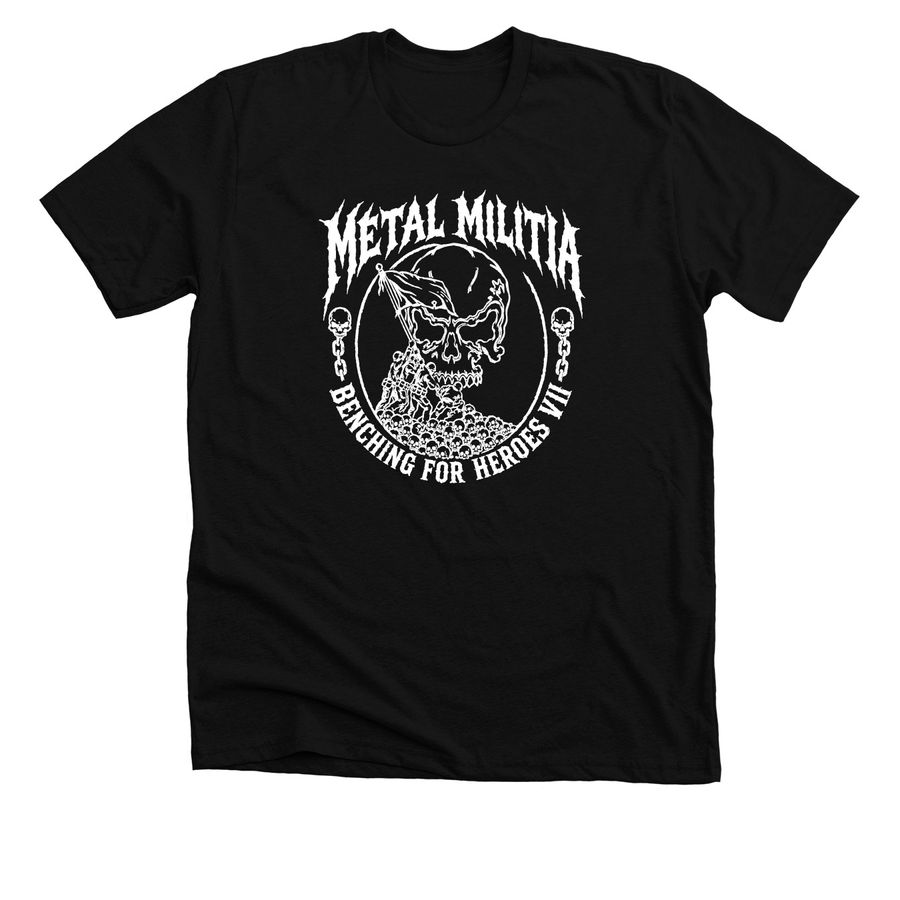 Benchin? For Heroes VII Meet TShirt&nbsp;, a Solid Black Blend Premium Unisex Tee