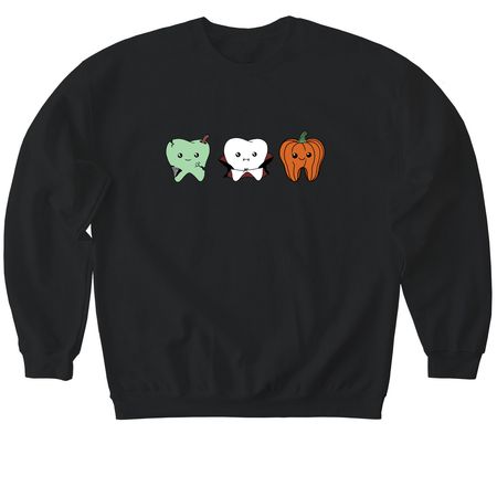 Happy Halloween! - Crewneck, a Black Softstyle Crewneck Sweatshirt