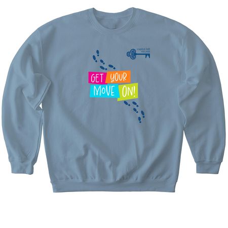 MORE Get Your Move On Apparel, a Stone Blue Softstyle Crewneck Sweatshirt