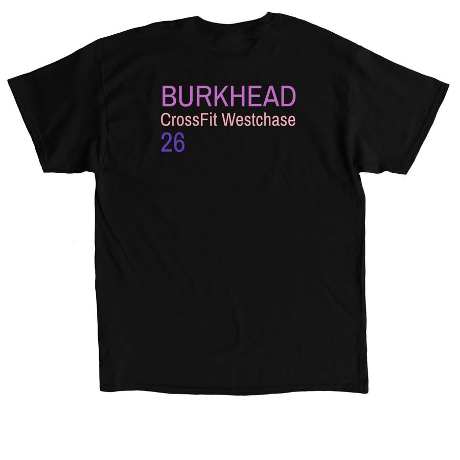 Lily Burkhead x CrossFit Semifinals 2026, a Black Classic Unisex Tee (back-view)