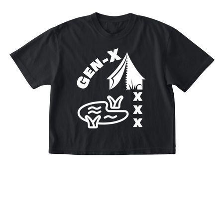 Gen-X XXX Shirts&nbsp;, a Black Comfort Colors Boxy Tee