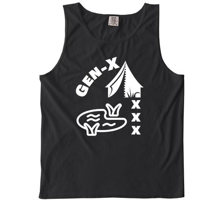 Gen-X XXX Shirts&nbsp;, a Black Comfort Colors Tank Top