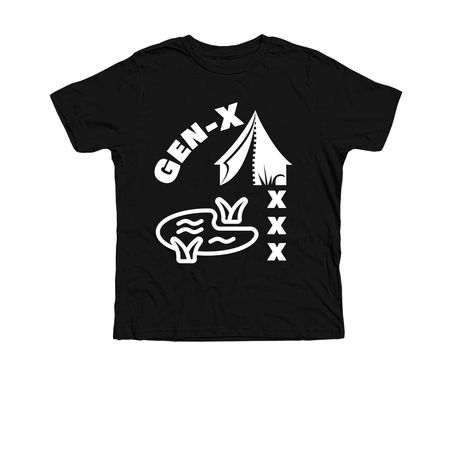 Gen-X XXX Shirts&nbsp;, a Solid Black Blend Premium Youth Tee