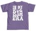 TXHR - In My Dog Mom Era, a Grape Comfort Colors Unisex Tee (back-view)