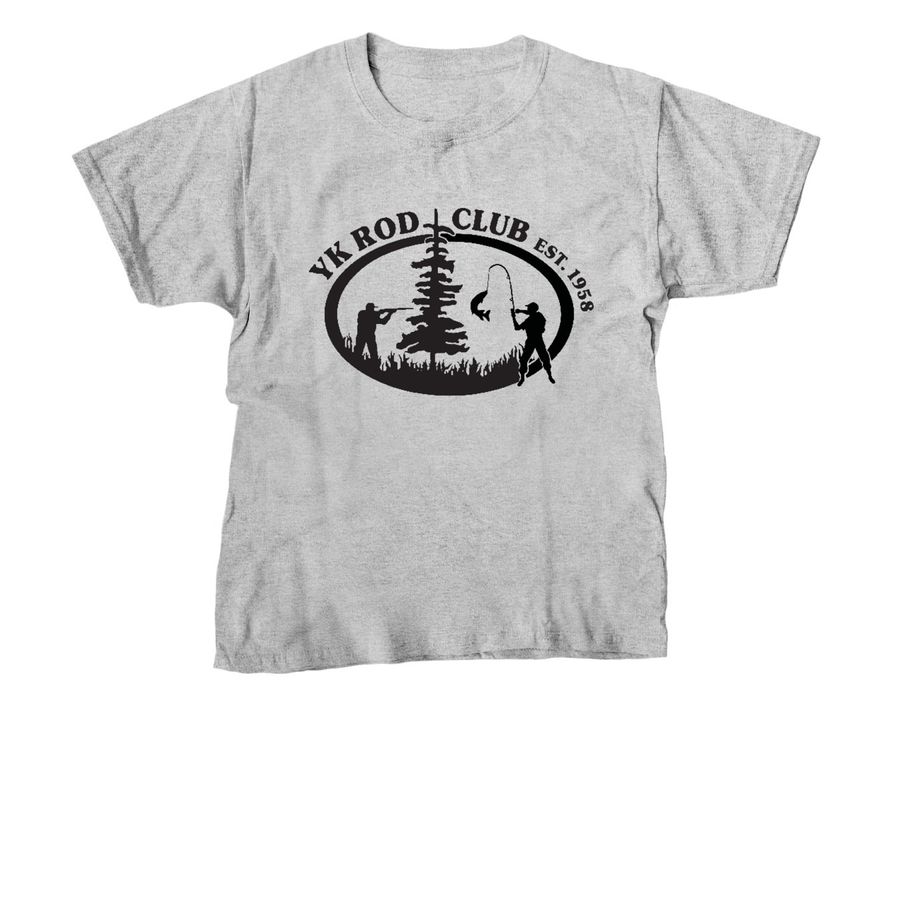 YK ROD CLUB, a Sport Grey Youth Unisex Tee