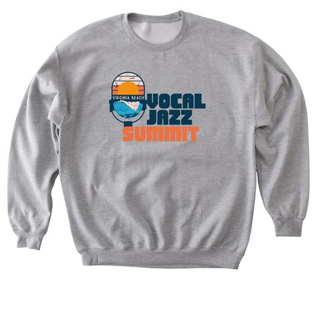 Vocal Jazz Summit Sweatshirts, a Sport Grey Softstyle Crewneck Sweatshirt