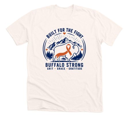 Buffalo Strong Tee-light, a Heather Natural Premium Unisex Tee