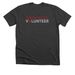 Volunteer Logo (Front)&nbsp;, a Dark Grey Heather Premium Unisex Tee