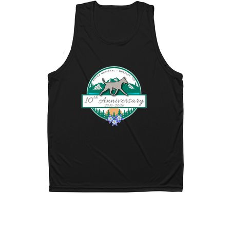 10th Anniversary Performance Shirts&nbsp;, a Black Unisex Performance Tank