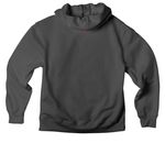 nobody cares.?- secret message, a Asphalt Premium Heavyweight Pullover Hoodie (back-view)