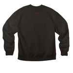 nobody cares.?- secret message, a Black Premium Heavyweight Crewneck Sweatshirt (back-view)