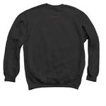 nobody cares.?- secret message, a Black Crewneck Sweatshirt (back-view)