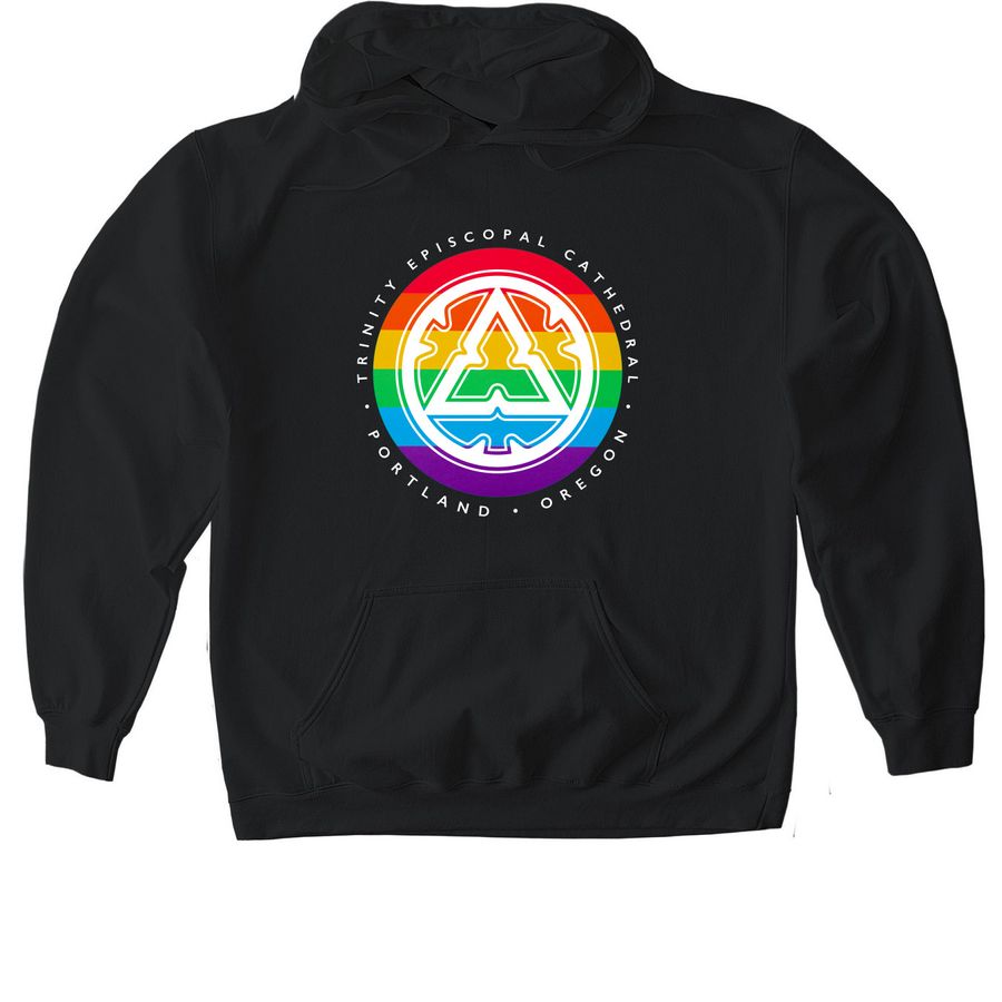 Trinity Pride Sweatshirt, a Black Gildan Softstyle Pullover Hoodie