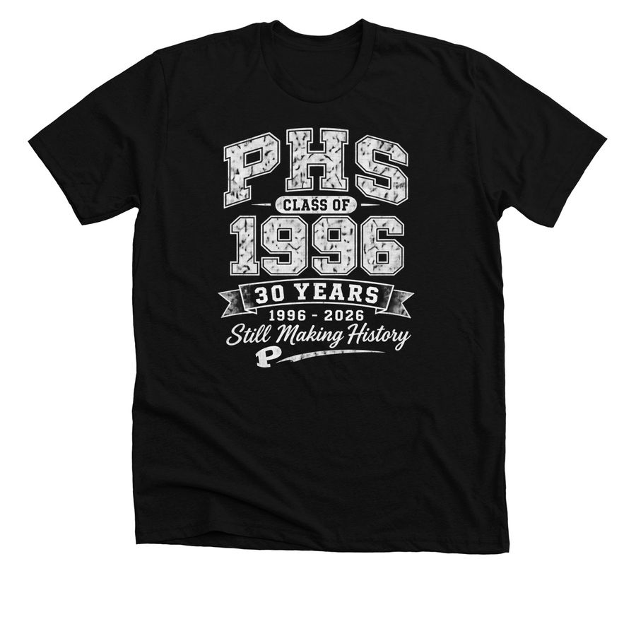 PHS Class of 1996, a Solid Black Blend Premium Unisex Tee