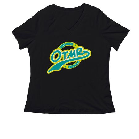 OTMR Live 2026 - Teal, a Black Women's Relaxed V-Neck Tee