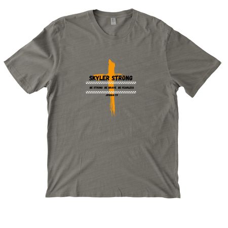 SKYLER STRONG, a Driftwood Grey Allmade Organic Cotton Mineral Dye Tee