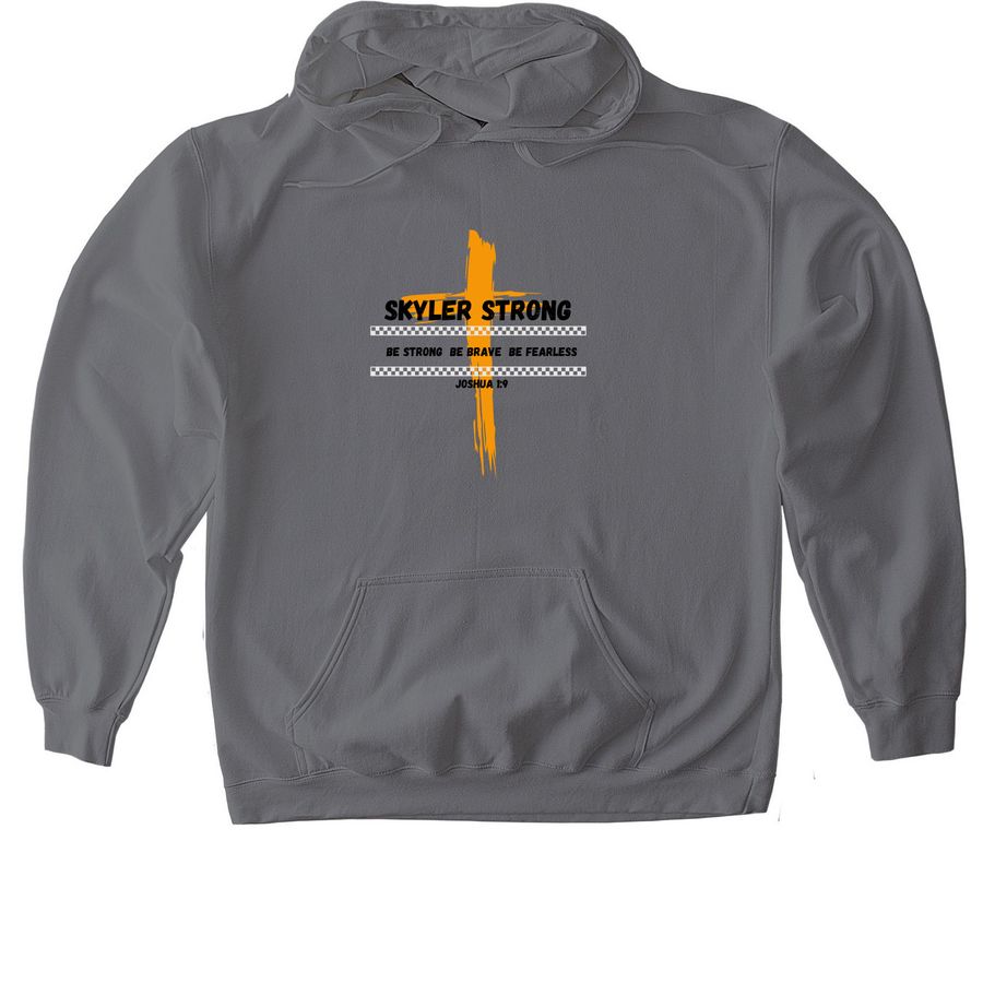 SKYLER STRONG, a Charcoal Gildan Softstyle Pullover Hoodie