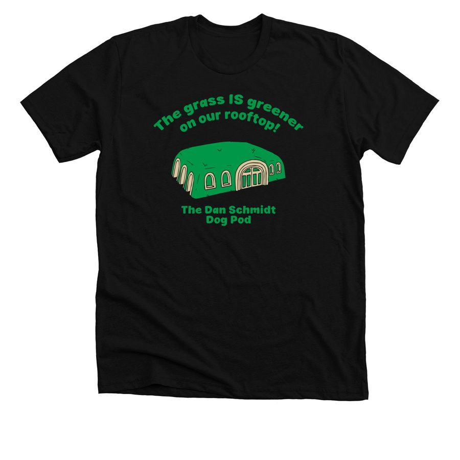 The grass IS greener on our rooftop!&nbsp;, a Solid Black Blend Premium Unisex Tee