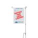 Support Your Local Library Yard Flag, a White 12" x 18" Yard Flag with Stake