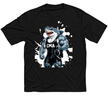 Wrestling Clinic, a Black Classic Performance Tee