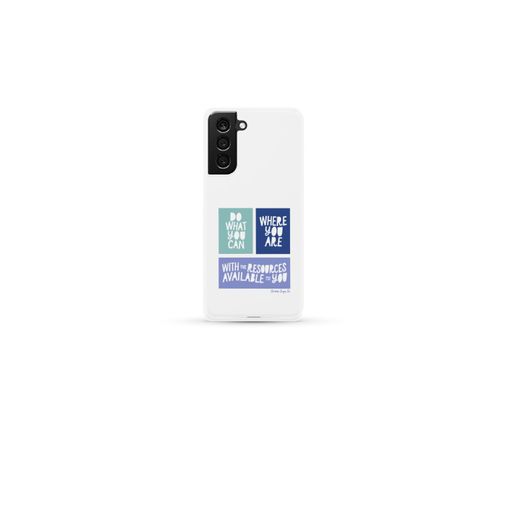 Do What You Can (Purple) Slim Galaxy S21 Ultra Phone Case Samsung Slim Phone Case
