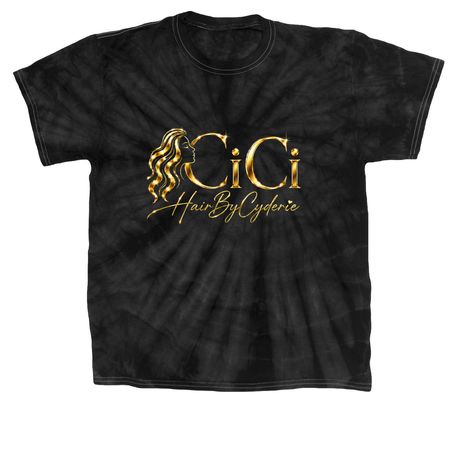 Hair By Cyderie, a Black Classic Tie Dye Tee