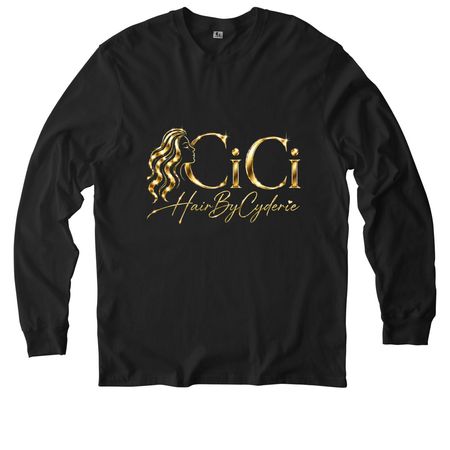 Hair By Cyderie, a Deep Black Allmade Organic Cotton Long Sleeve Tee