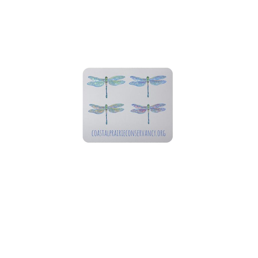 Limited Edition: Dragonfly Mousepad, a White Full Color Mouse Pad