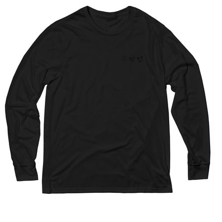 A Safe Roost for Birds in Need, a Deep Black Allmade Eco Triblend Long Sleeve Tee