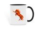 2026: Year of the Fire Horse Mug, a Black Two-Tone Ceramic Mug