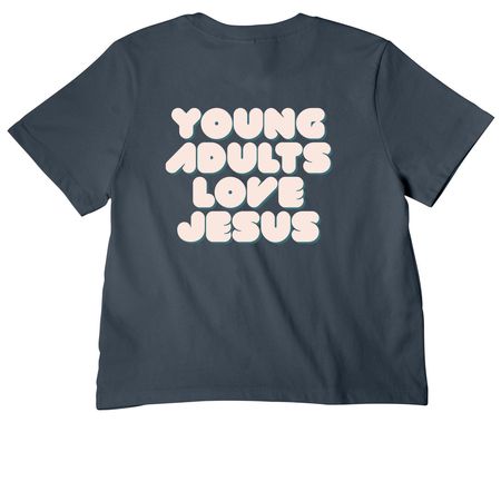 Young Adults, a Vintage Navy Women's Heavyweight Tee