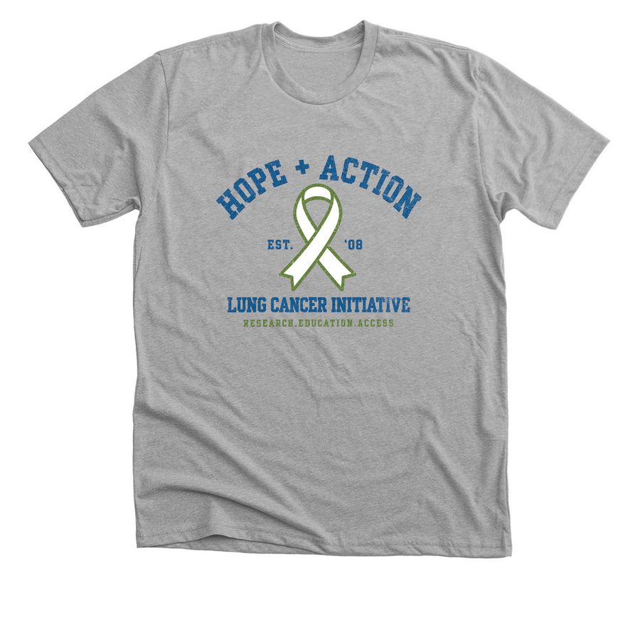 LCI - Hope + Action 2026, a Athletic Heather Premium Unisex Tee