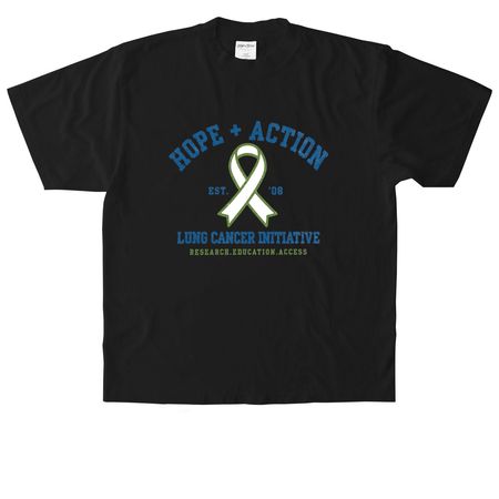 LCI - Hope + Action 2026, a Black Heavyweight Garment Dye Tee